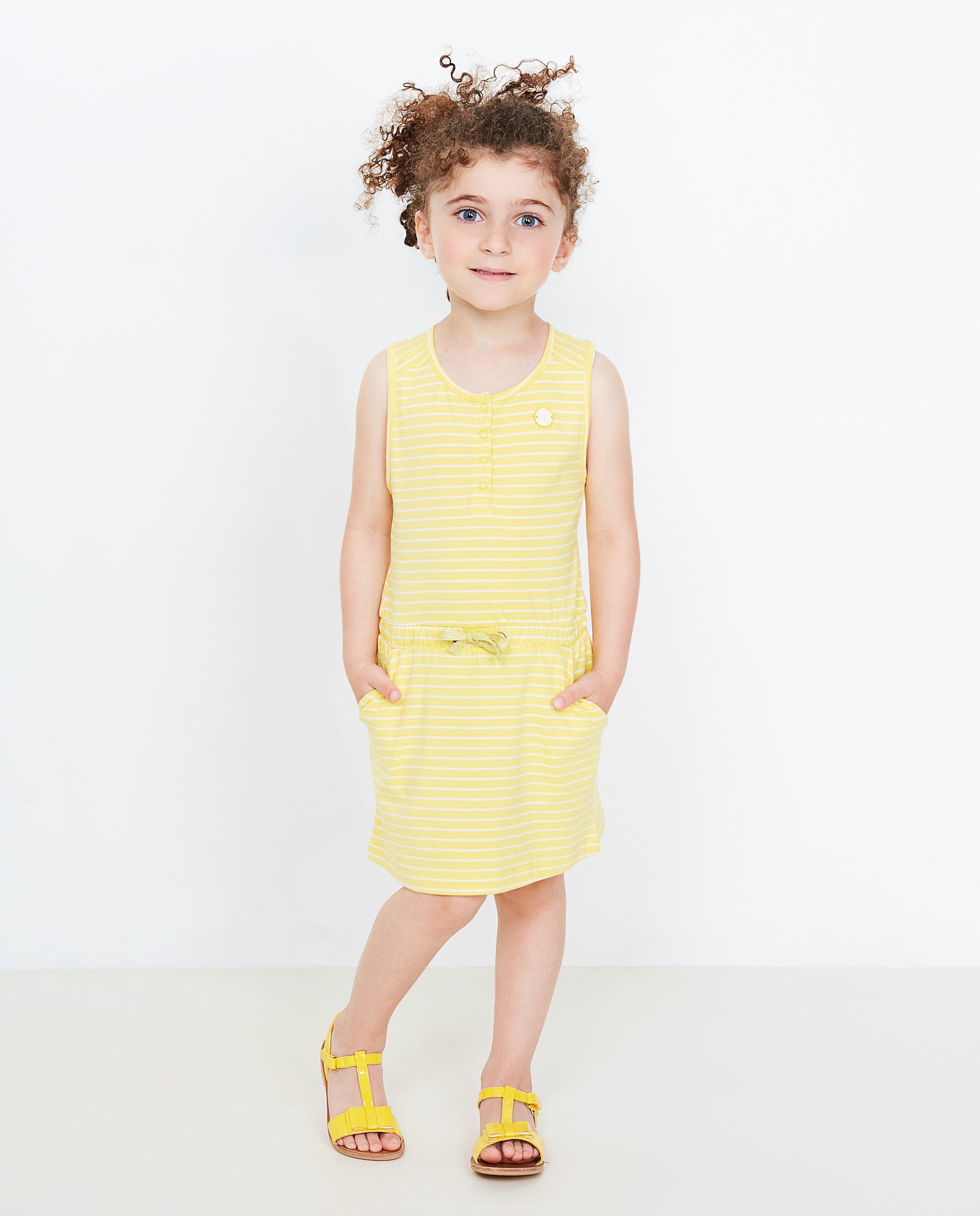 Gele gestreepte jurk - Product Detail - geel - afbeelding nummer 1