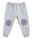 Pantalon molletonné - coton bio, gris clair chiné - JBC
