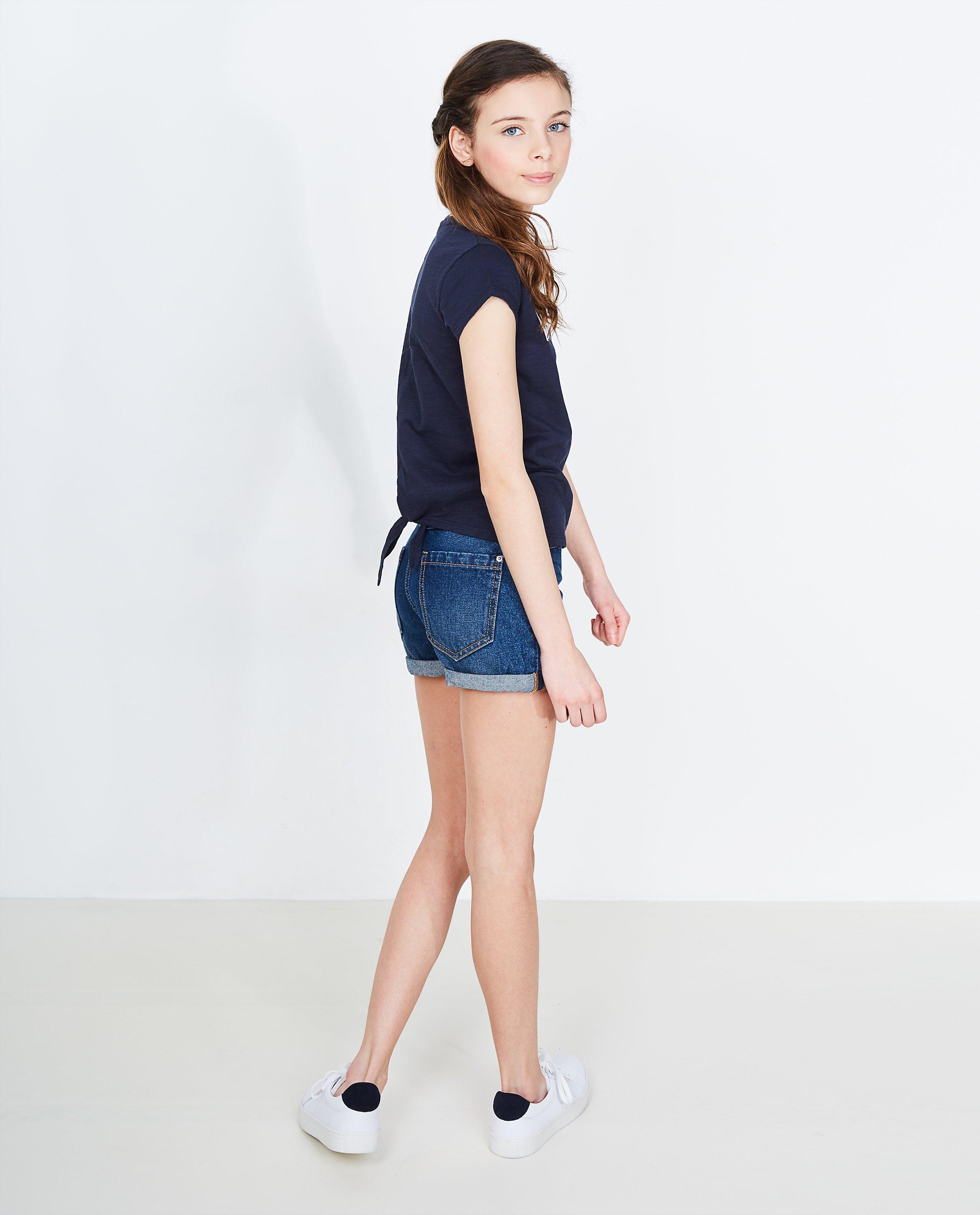 Shorten - Donkerblauwe jeansshort