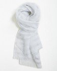 Roomwitte sjaal - met glitterprint - JBC