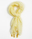 Sjaal met stippenprint - in geel - JBC