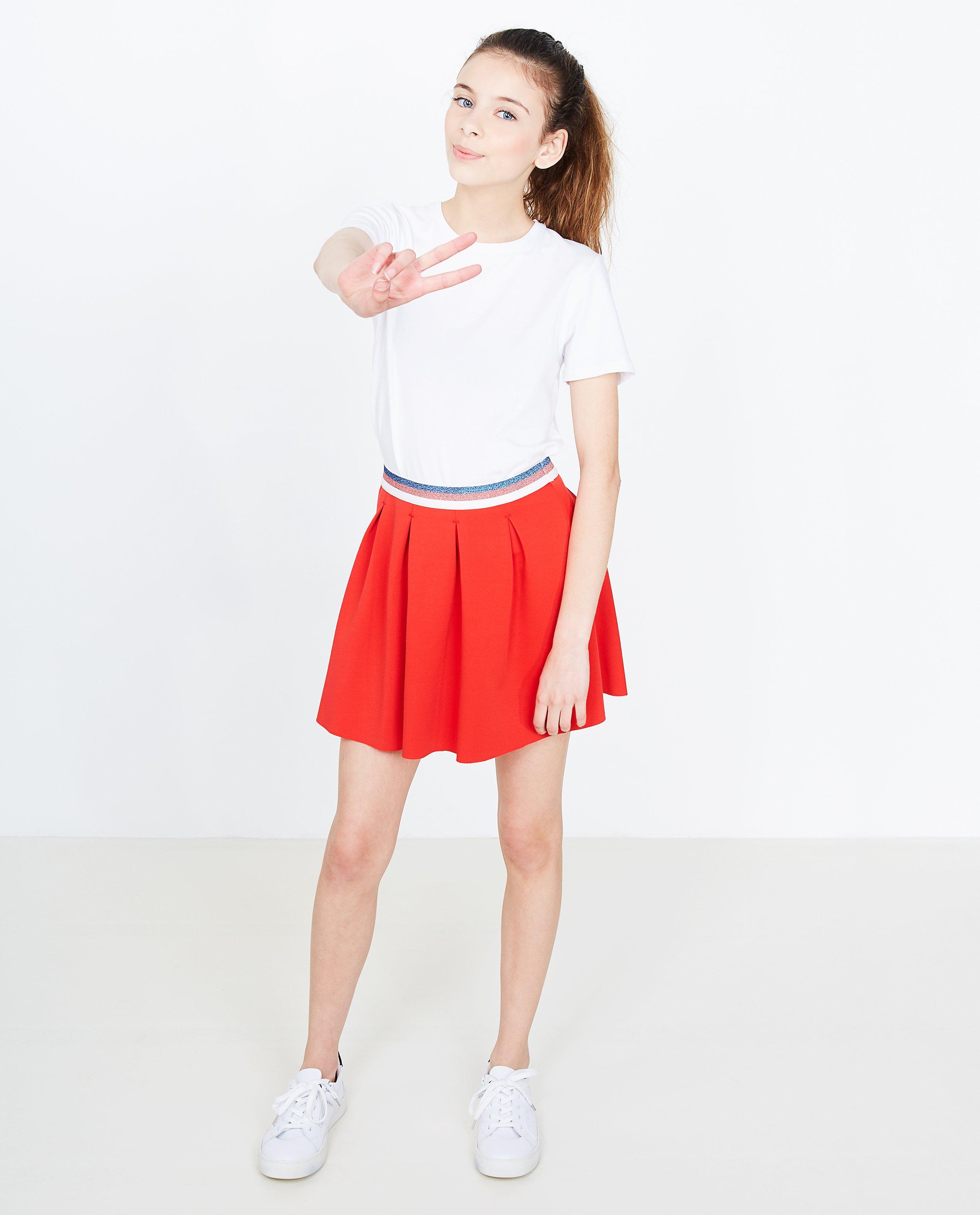 Rok met glittertaille - in vuurrood - Groggy