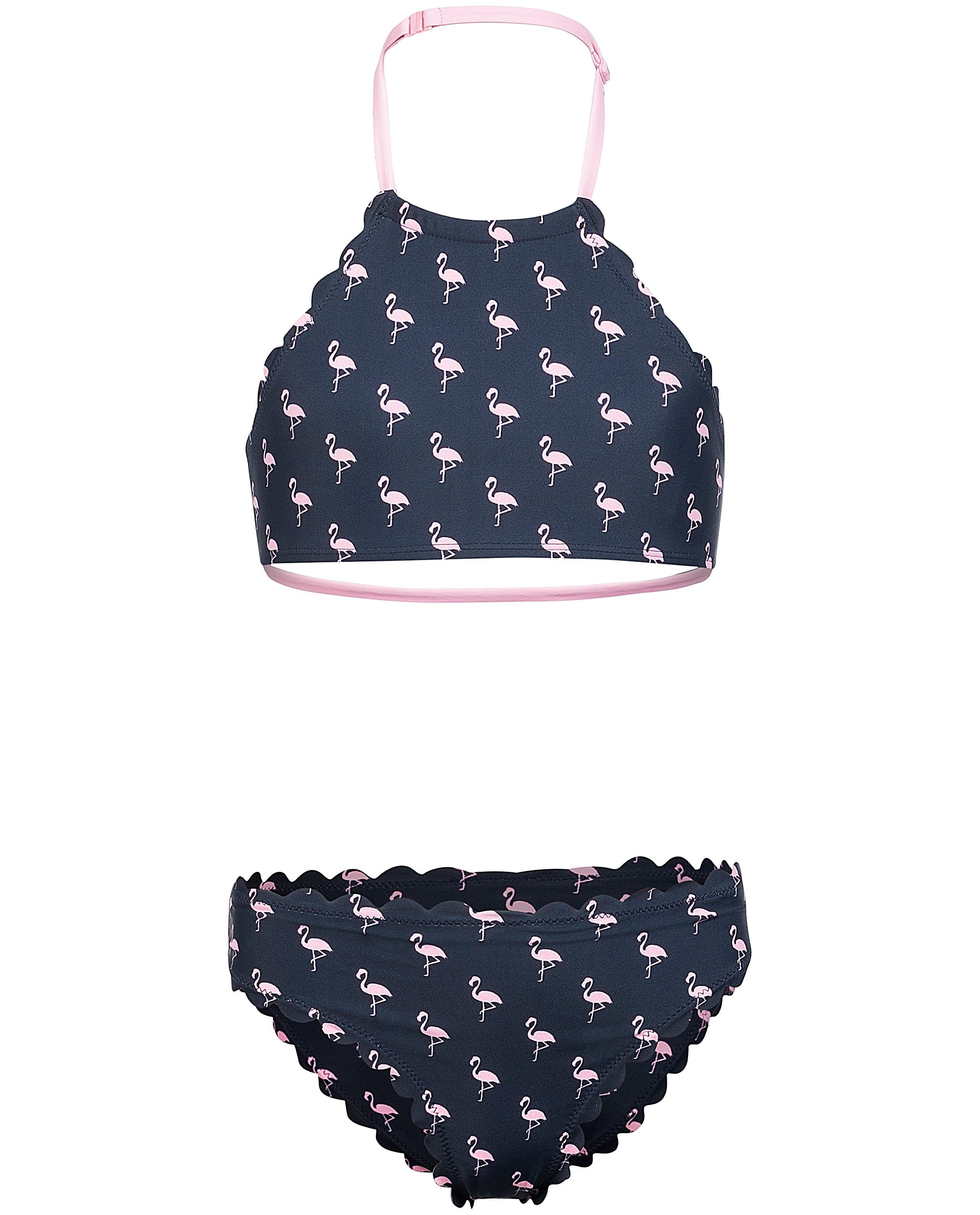 Nachtblauwe bikini - met flamingoprint - JBC
