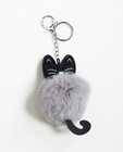 Porte-clés chat - avec pompon fluffy - JBC