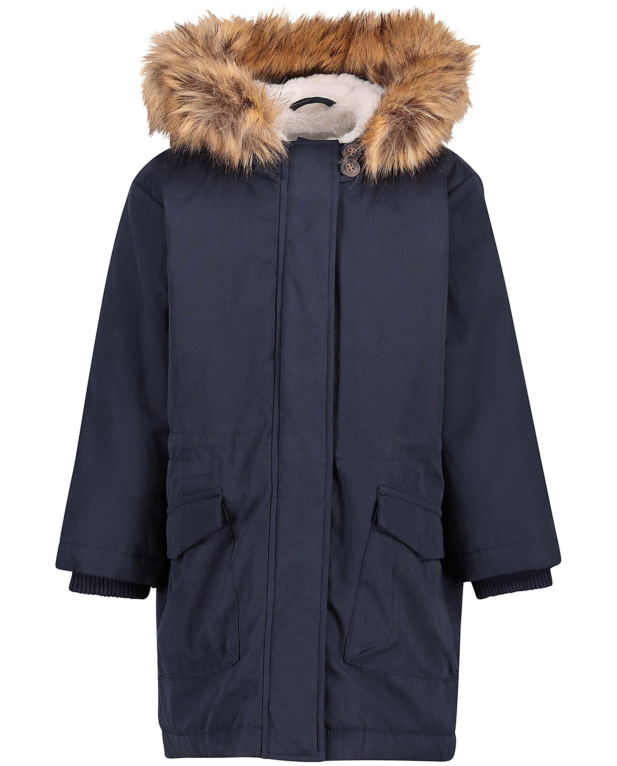 Parka à fausse fourrure - Détails du produit - bleu foncé - image numéro 2