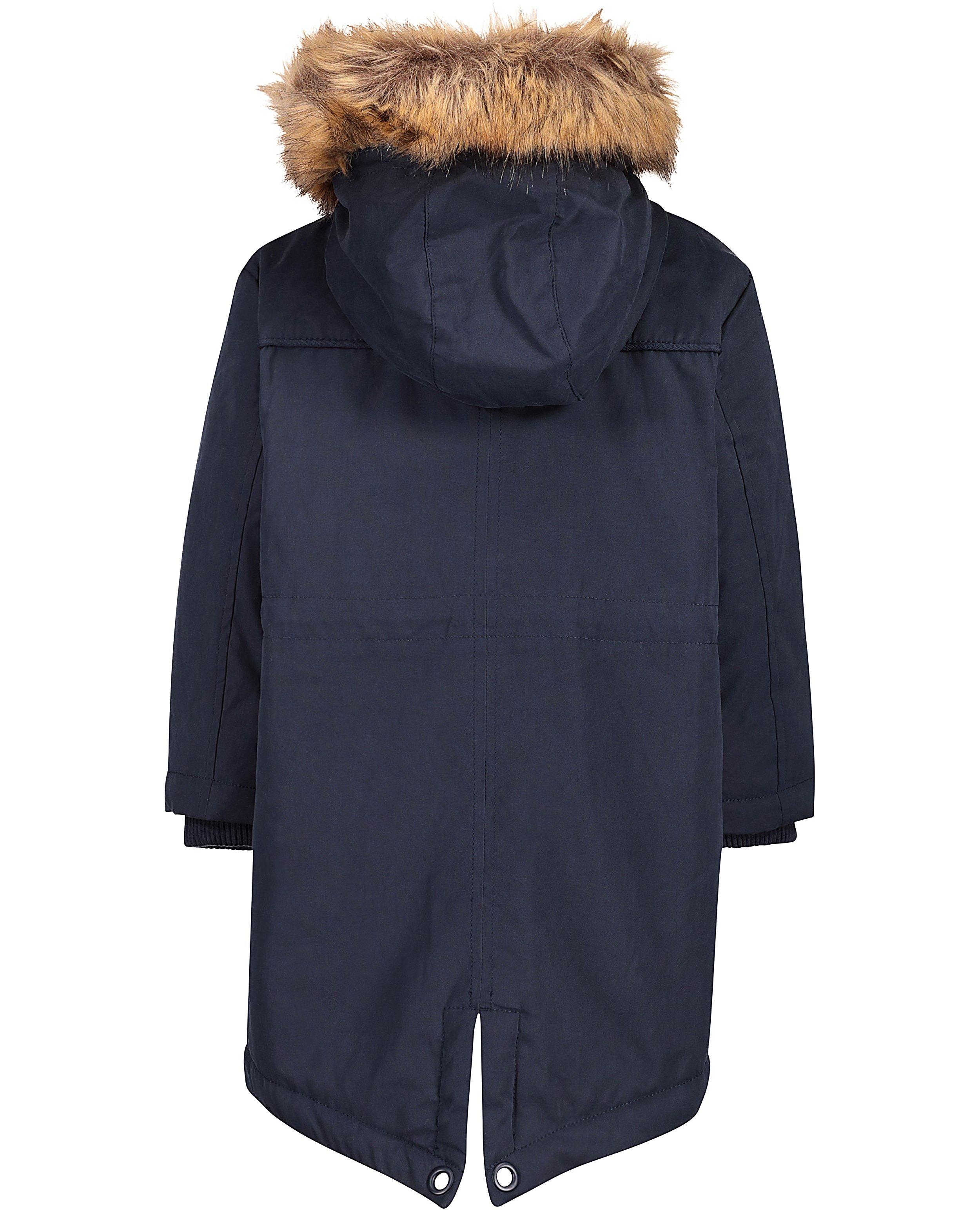 Parka à fausse fourrure - Détails du produit - bleu foncé - image numéro 3