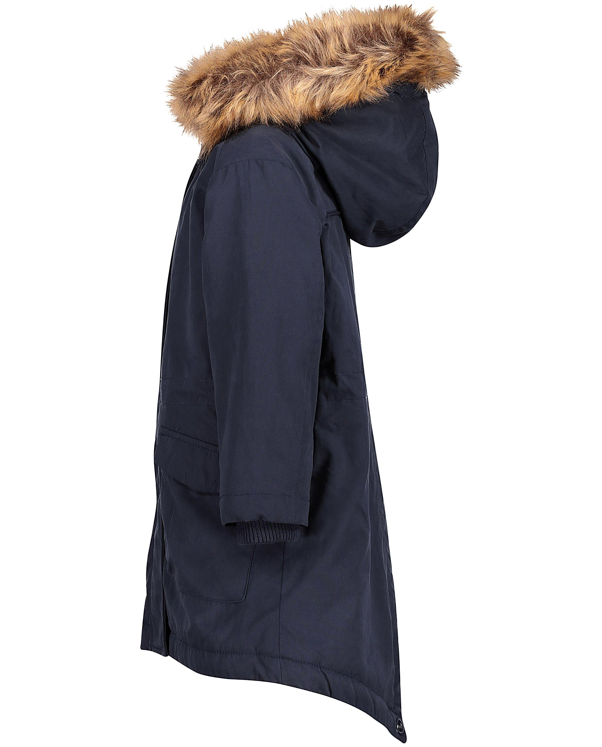 Parka à fausse fourrure - Détails du produit - bleu foncé - image numéro 4
