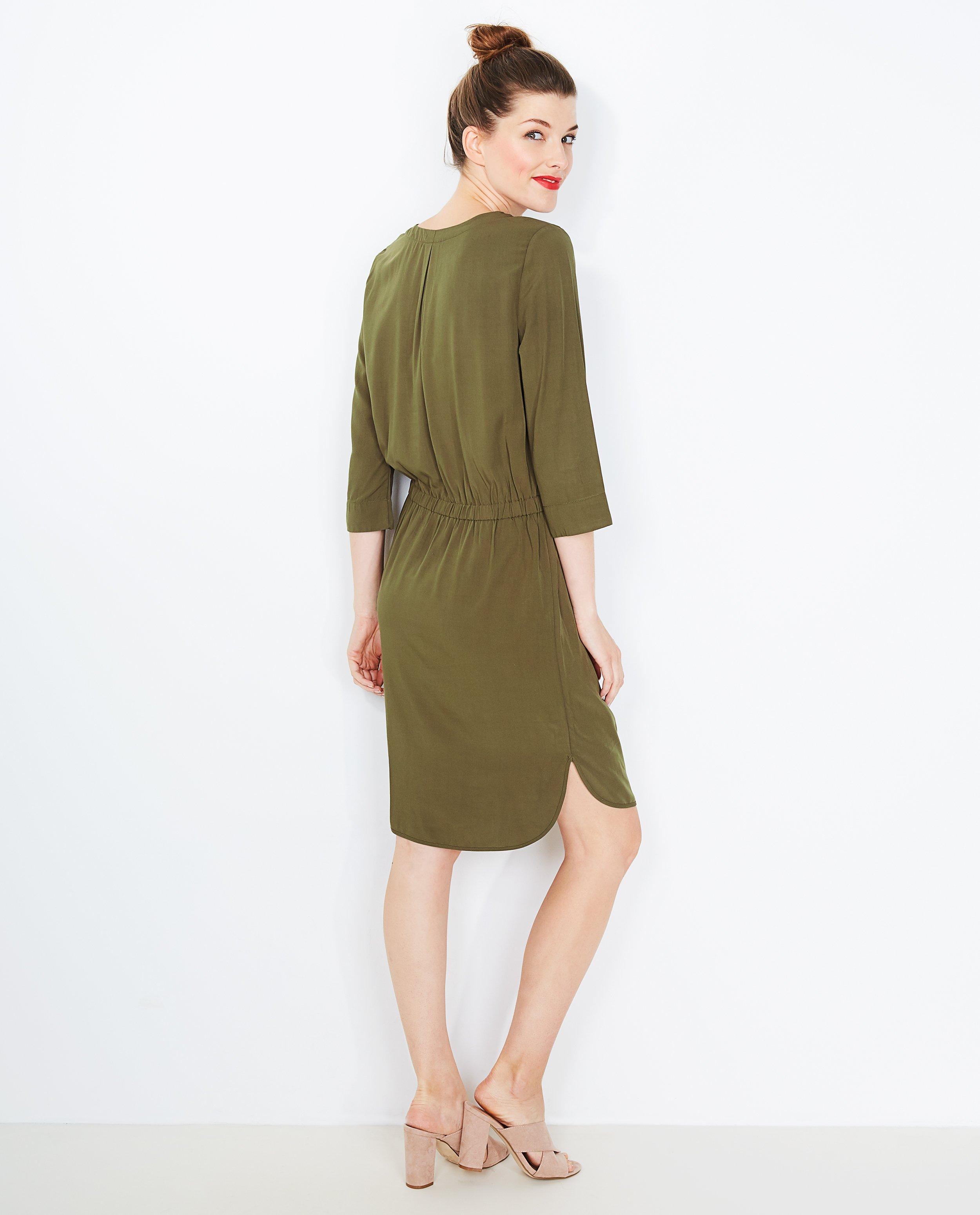 Jurk in viscose - Product Detail - khaki - afbeelding nummer 3