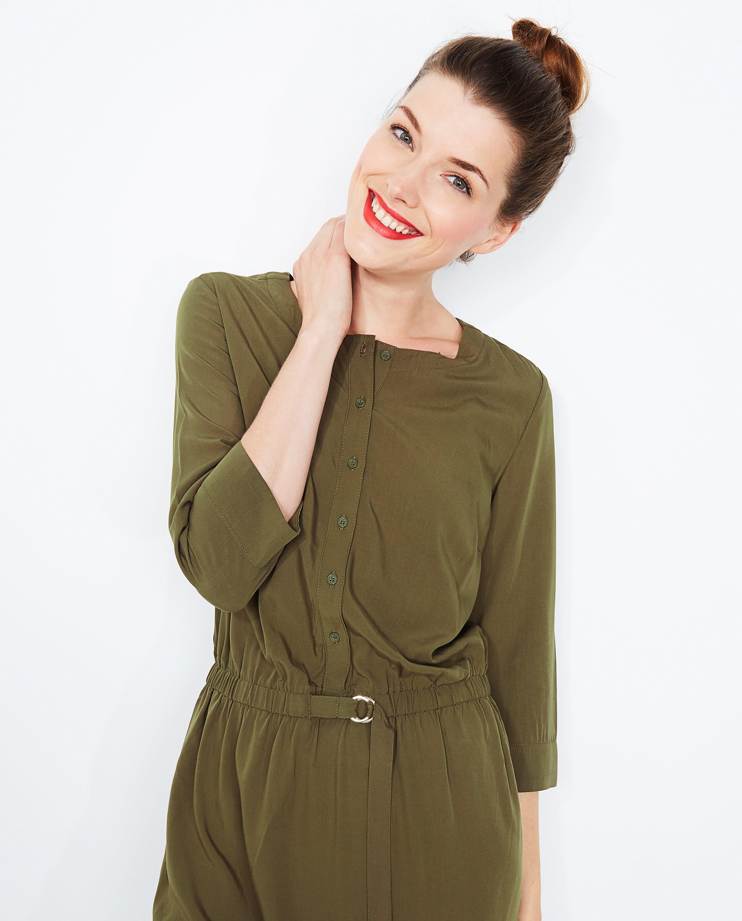 Jurk in viscose - Product Detail - khaki - afbeelding nummer 4