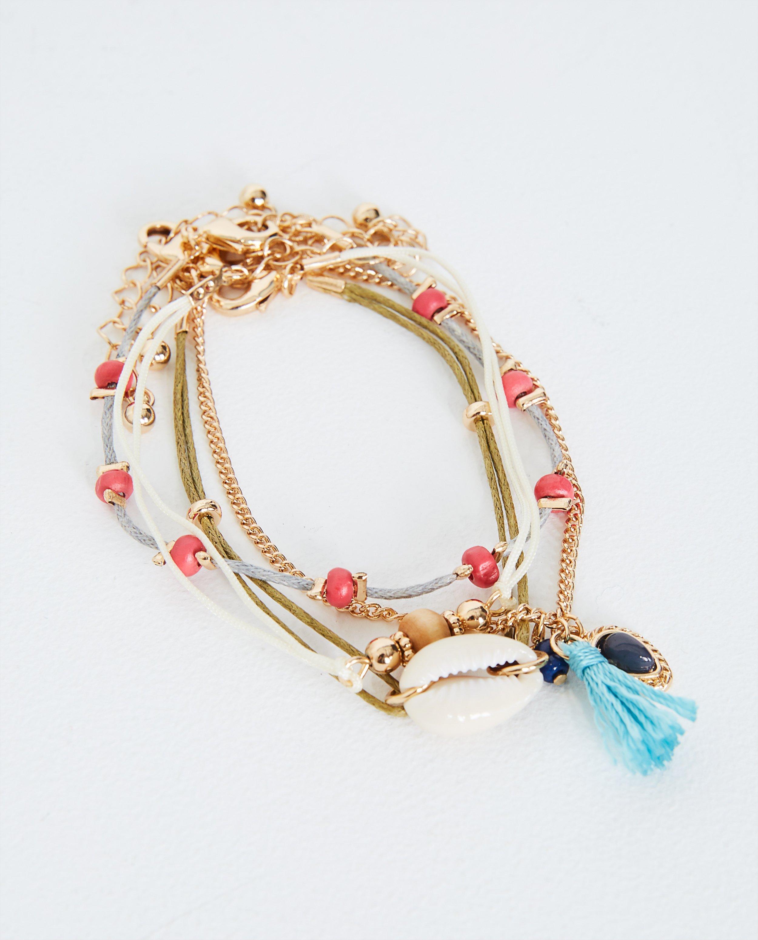 Set van 4 armbandjes - boho - JBC