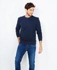 Gespikkelde sweater - in nachtblauw - JBC
