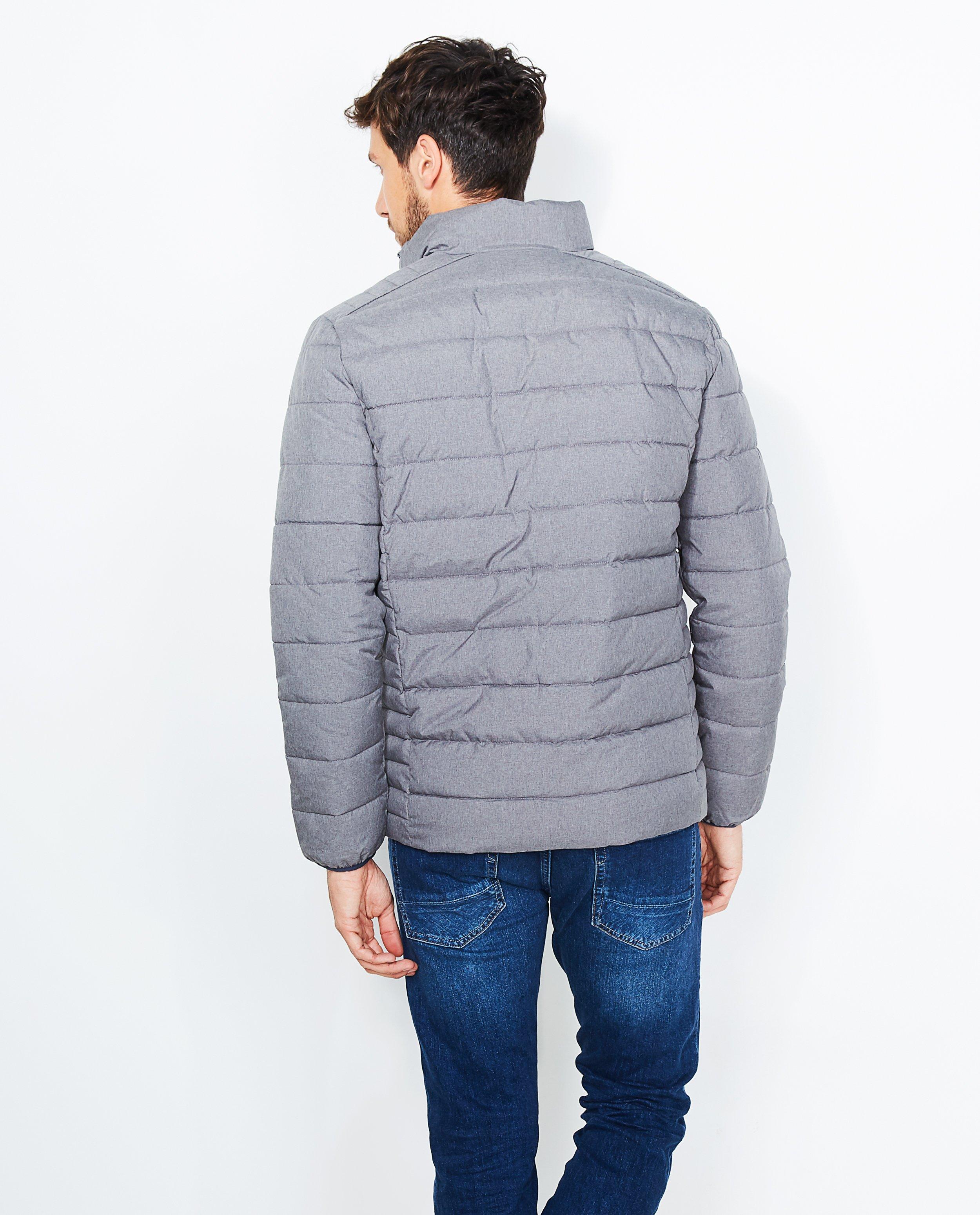 Veste matelass&eacute;e grise - D&eacute;tails du produit - gris - image num&eacute;ro 3
