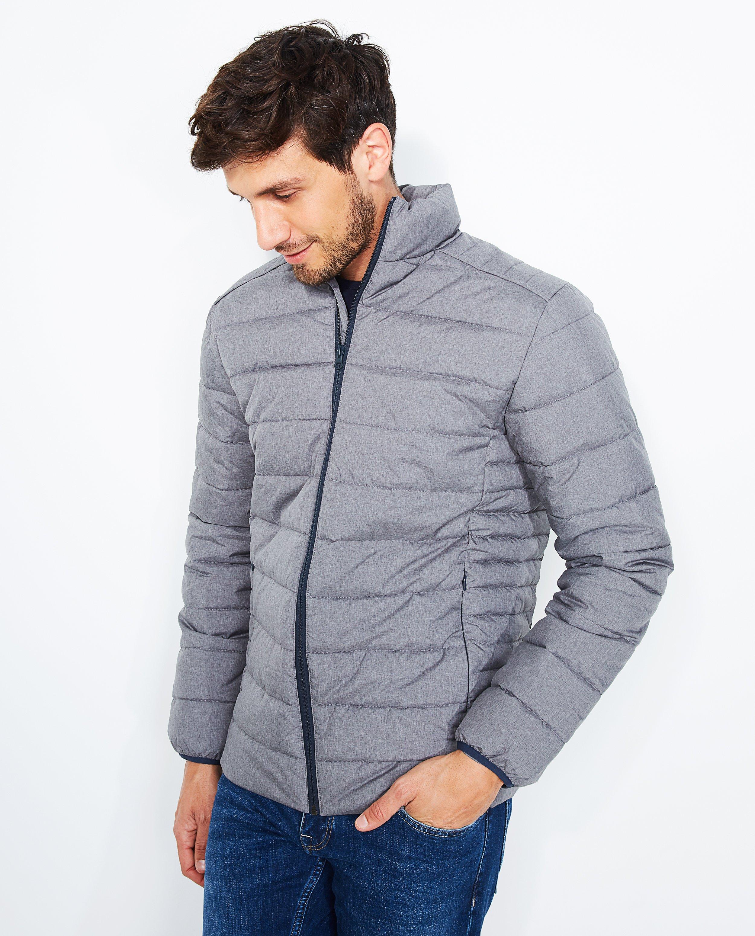 Veste matelass&eacute;e grise - D&eacute;tails du produit - gris - image num&eacute;ro 4