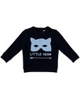 Sweater met print - in nachtblauw, BESTies - Besties