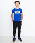 T-shirt met opschrift - in koningsblauw, BESTies - Besties