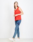 Jeans skinny - avec des fleurs brodées - JBC
