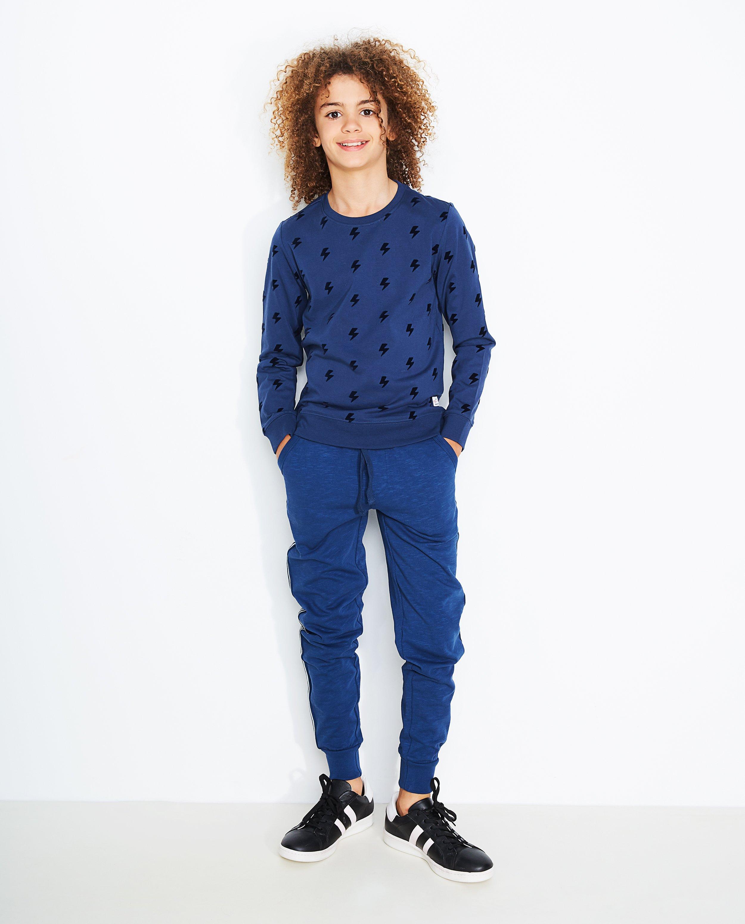 Blauwe sweatbroek - Product Detail - donkerblauw - afbeelding nummer 1