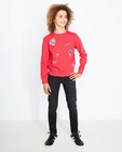Sweater met patches - in framboosrood - JBC