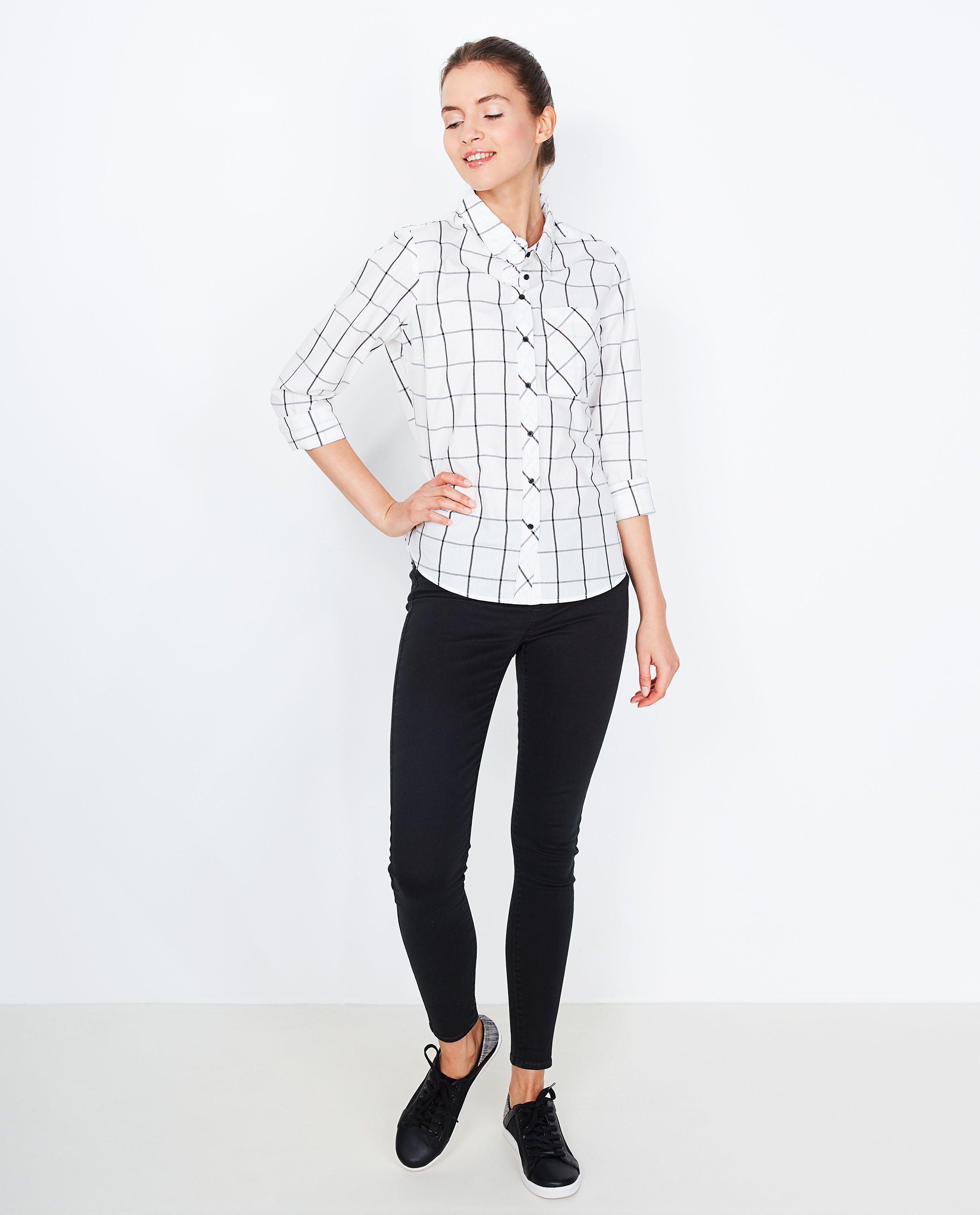 Geruit hemd - Product Detail - wit - afbeelding nummer 1