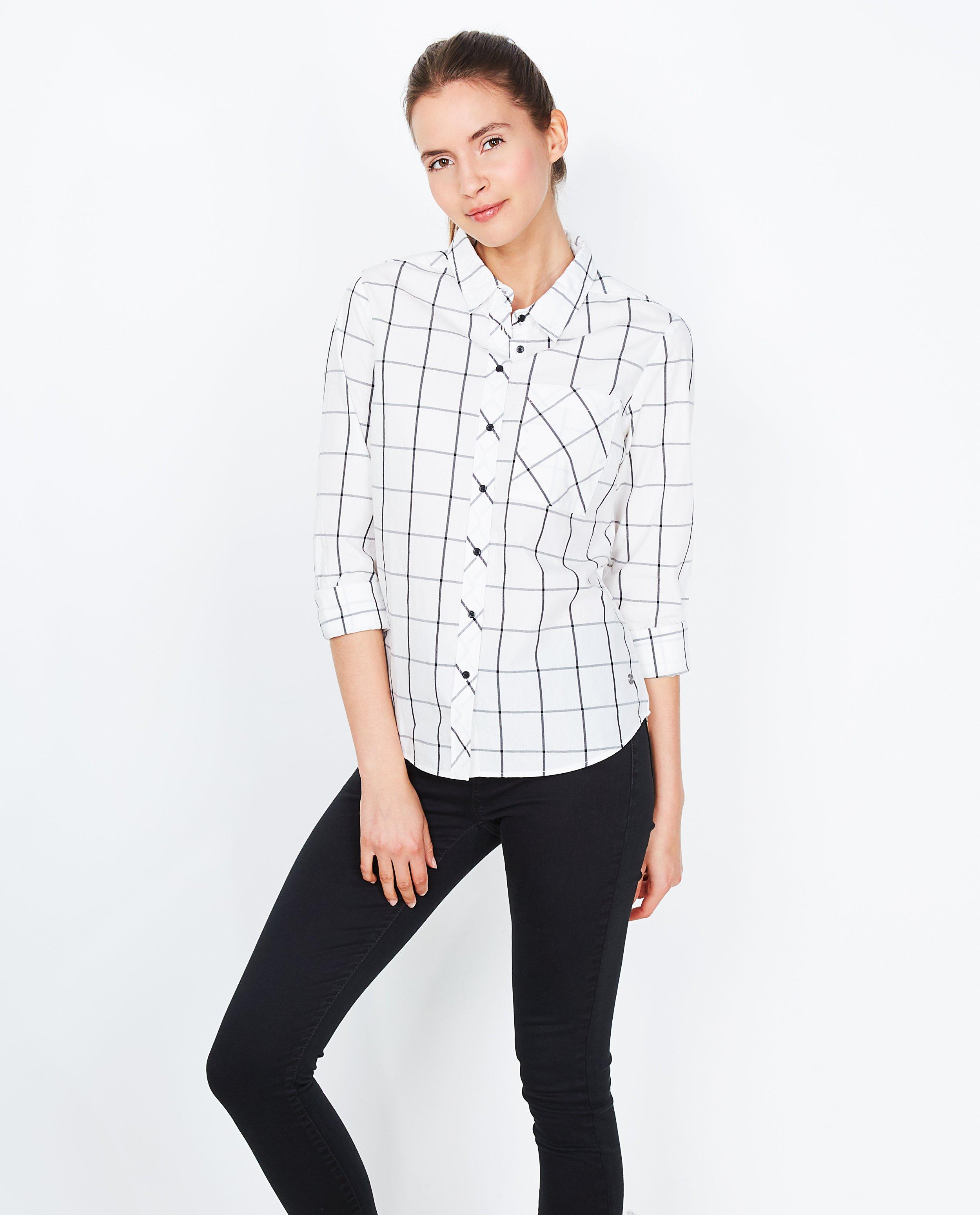 Geruit hemd - Product Detail - wit - afbeelding nummer 2