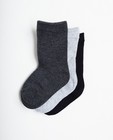 3 paires de chaussettes - gris clair, gris et noir - JBC
