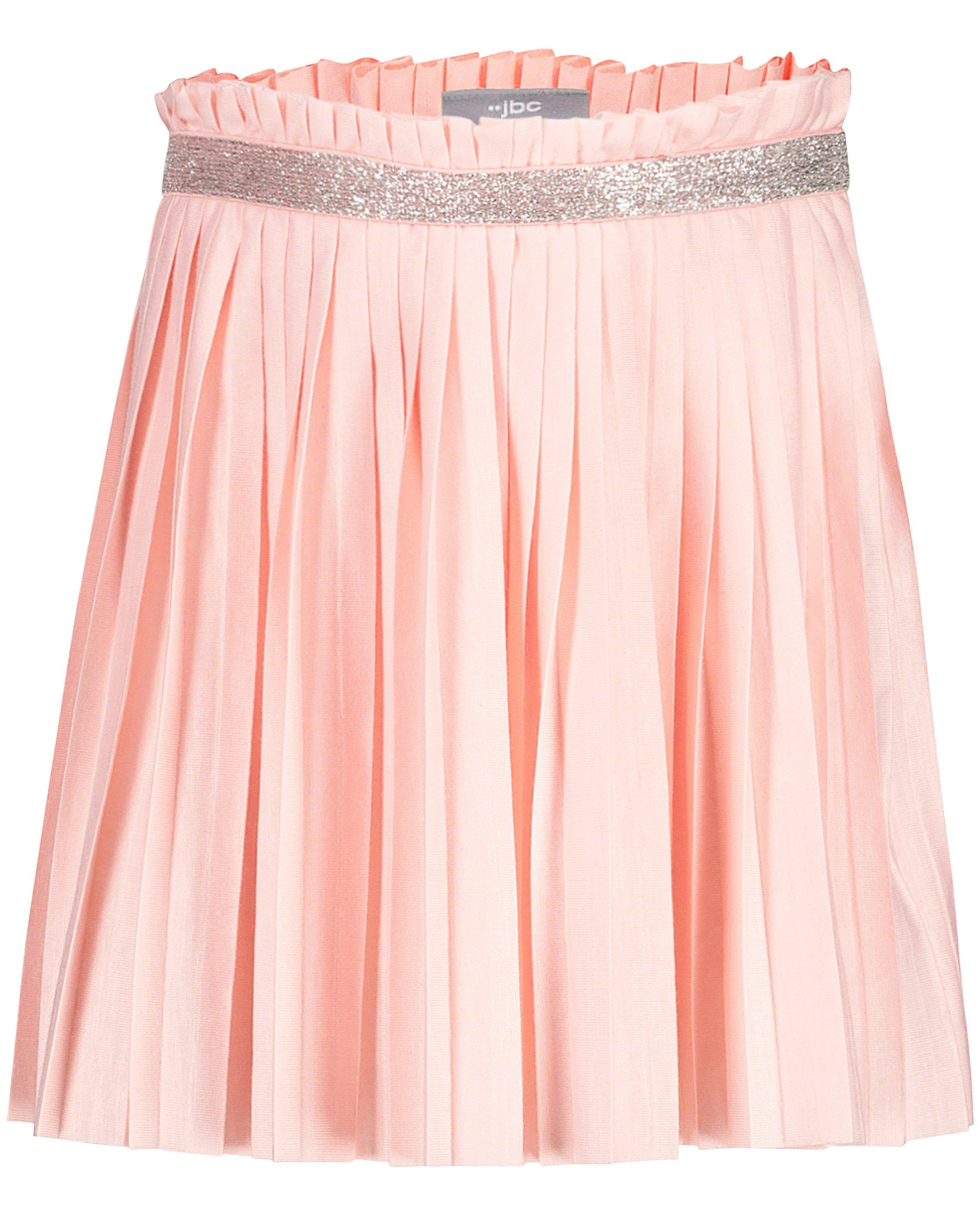 Jupe plissee rose pale avec taille a paillettes JBC JBC Belgique Belgique