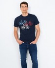 T-shirt bleu nuit - imprimé de vélos - JBC
