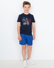 Nachtblauw T-shirt - met fietsenprint - JBC