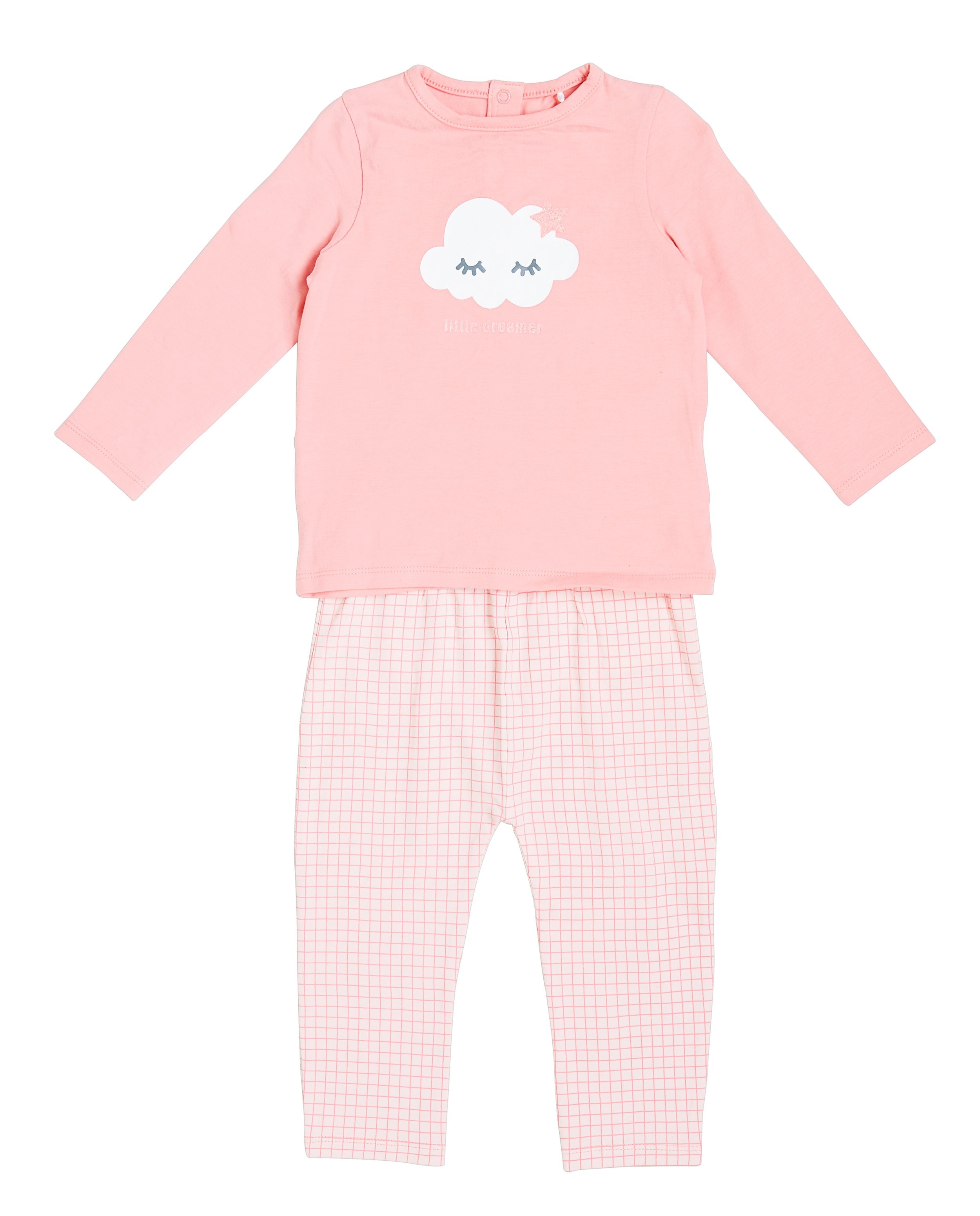 Pyjama rose - imprimé à paillettes - JBC