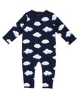 Pyjama bleu nuit - imprimé intégral de nuages - JBC