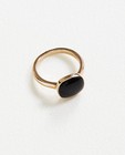 Gouden ring - met zwarte steen - JBC