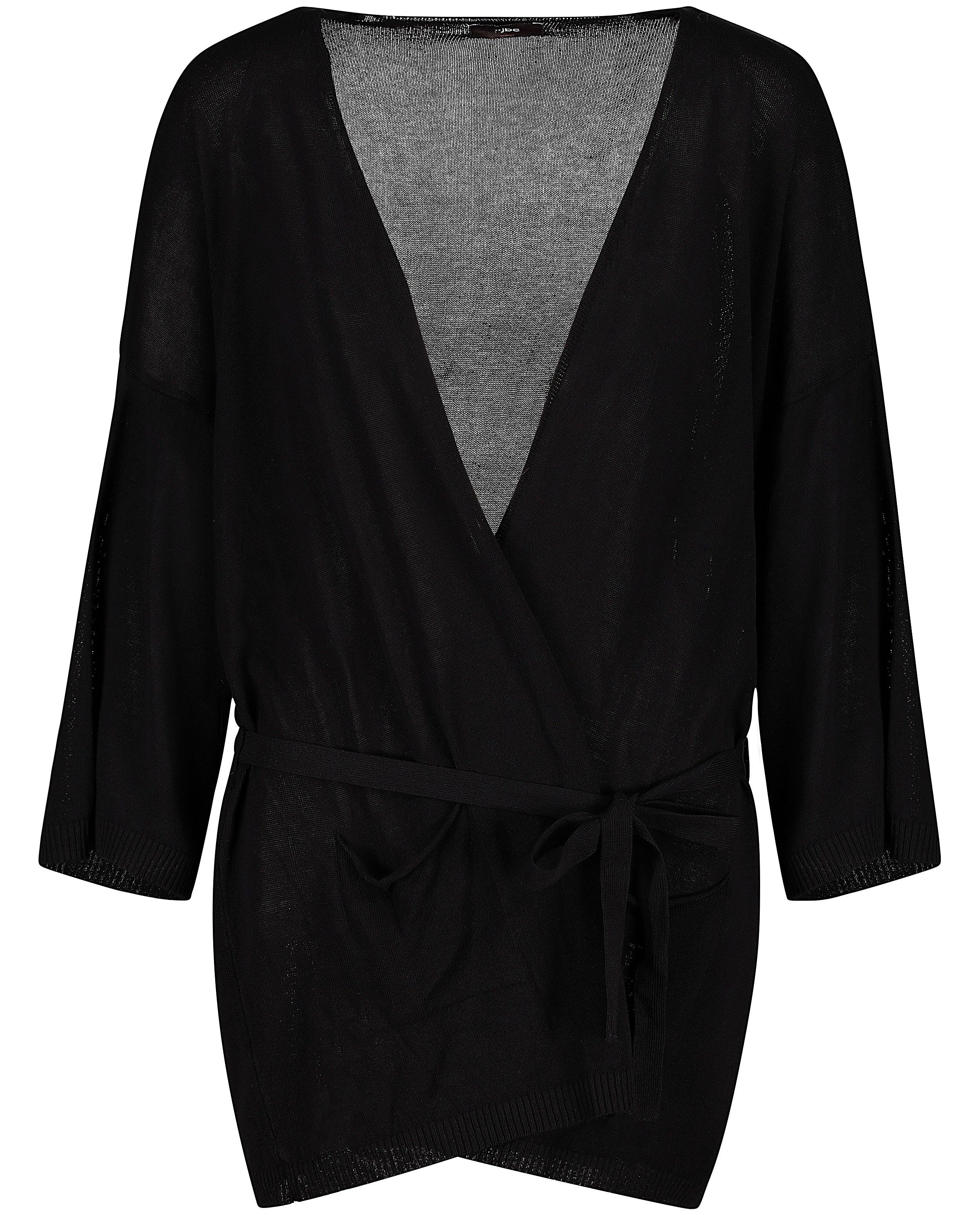 Cardigans - Zwart halflang vest