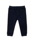 Pantalon molletonné - bleu nuit, en coton bio - Newborn 50-68