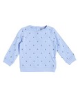 Sweater met glitterprint - in lichtblauw - JBC