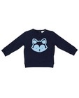 Sweater met bouclé print - in nachtblauw - JBC