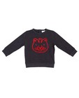 Sweater met bouclé print - in gemêleerd donkergrijs - JBC