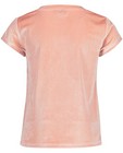 T-shirts - Lichtroze velvet T-shirt