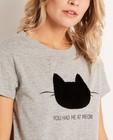 T-shirts - T-shirt met kattenprint