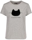 T-shirts - T-shirt met kattenprint