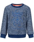 Sweaters - Blauw-witte bouclé trui