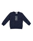 Sweater met allover print - in nachtblauw - JBC