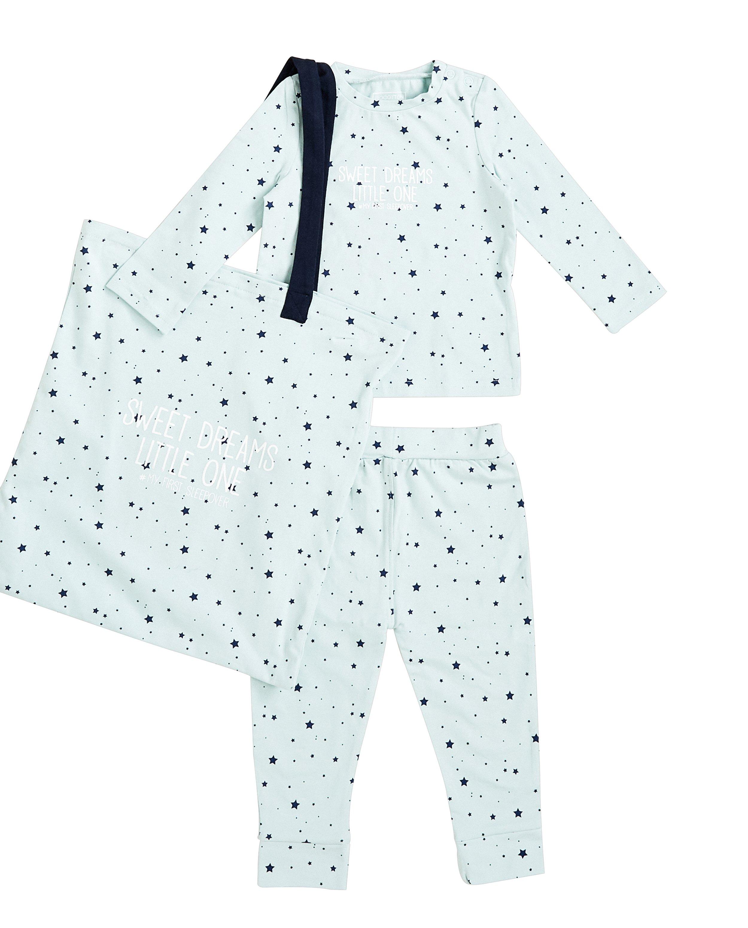 Set van pyjama en tas - in mintgroen - JBC