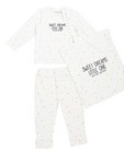 Set van pyjama en tas - met gouden sterrenprint - JBC