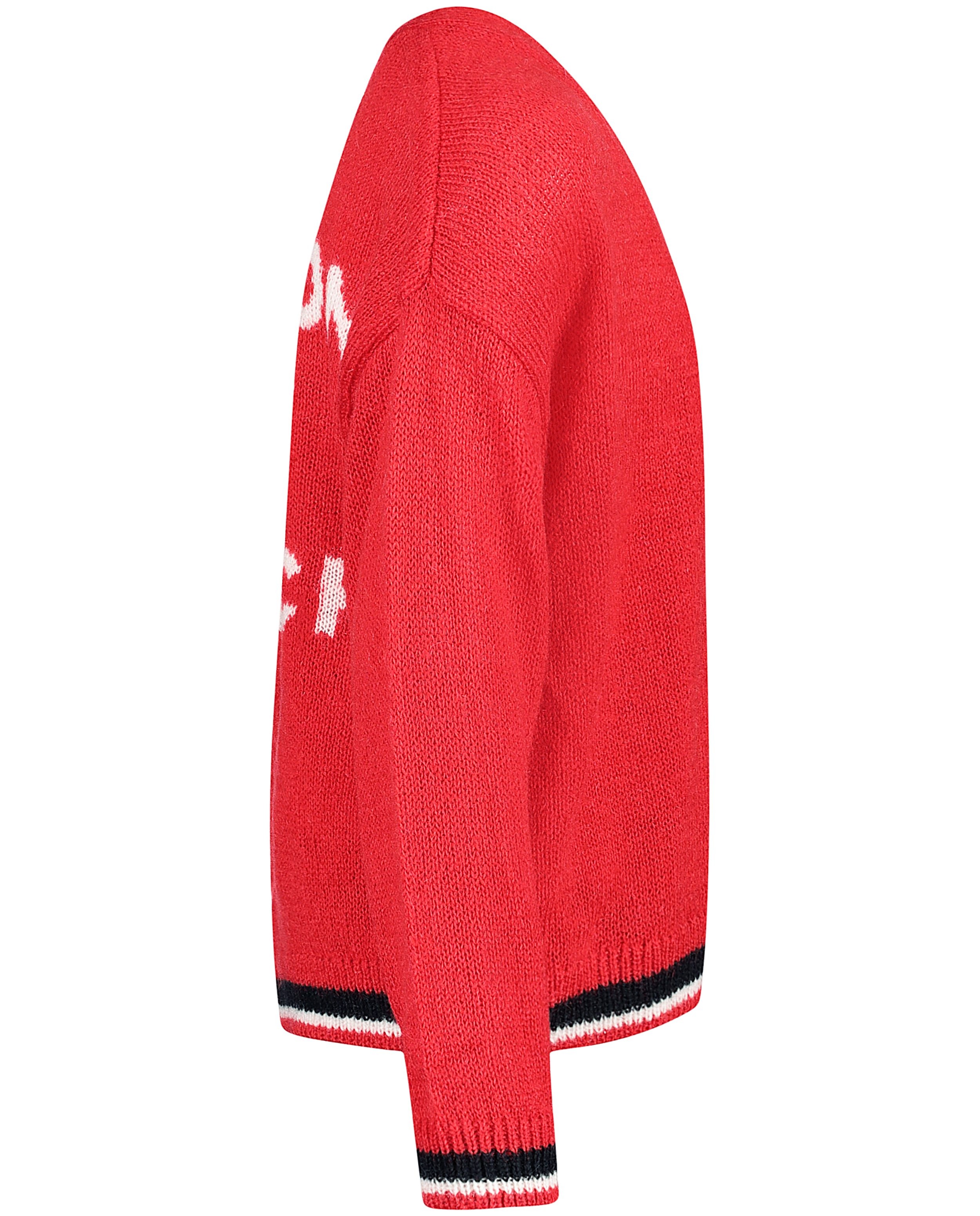 Cardigans - Rood vest met opschrift
