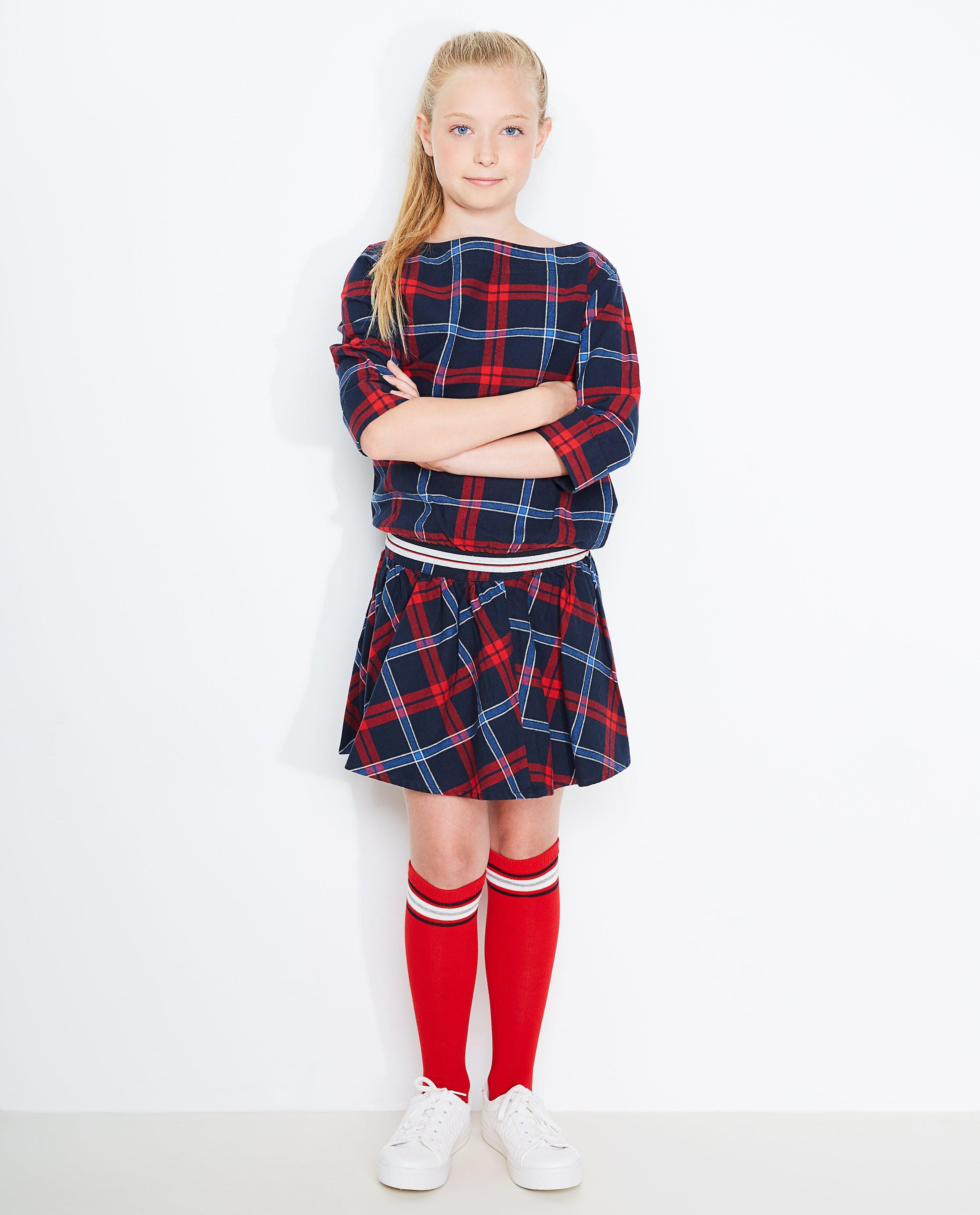 Geruite blouse - Product Detail - donkerblauw - afbeelding nummer 1