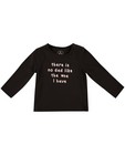 T-shirt à manches longues - inscription, noir, BESTies - Besties