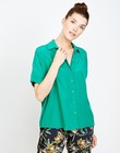 Hemden - Groene viscose blouse