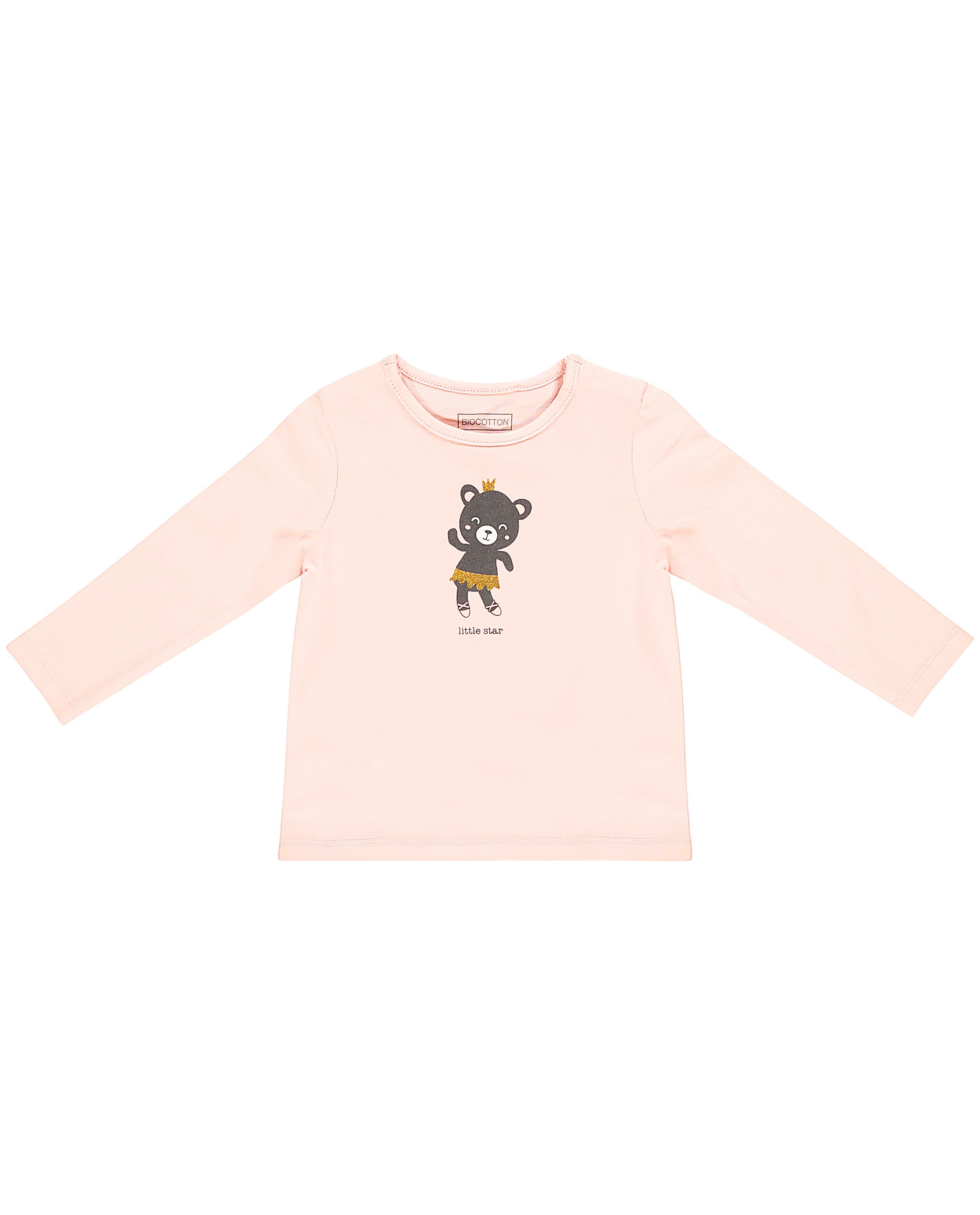 T-shirt à manches longues - imprimé d’ours - Newborn 50-68