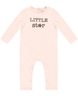 Pyjama rose pâle - inscription - Newborn 50-68