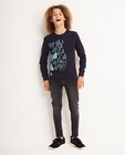 Sweater met print - in donkerblauw, Besties - Besties